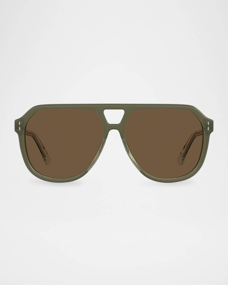 Acetate Aviator Sunglasses